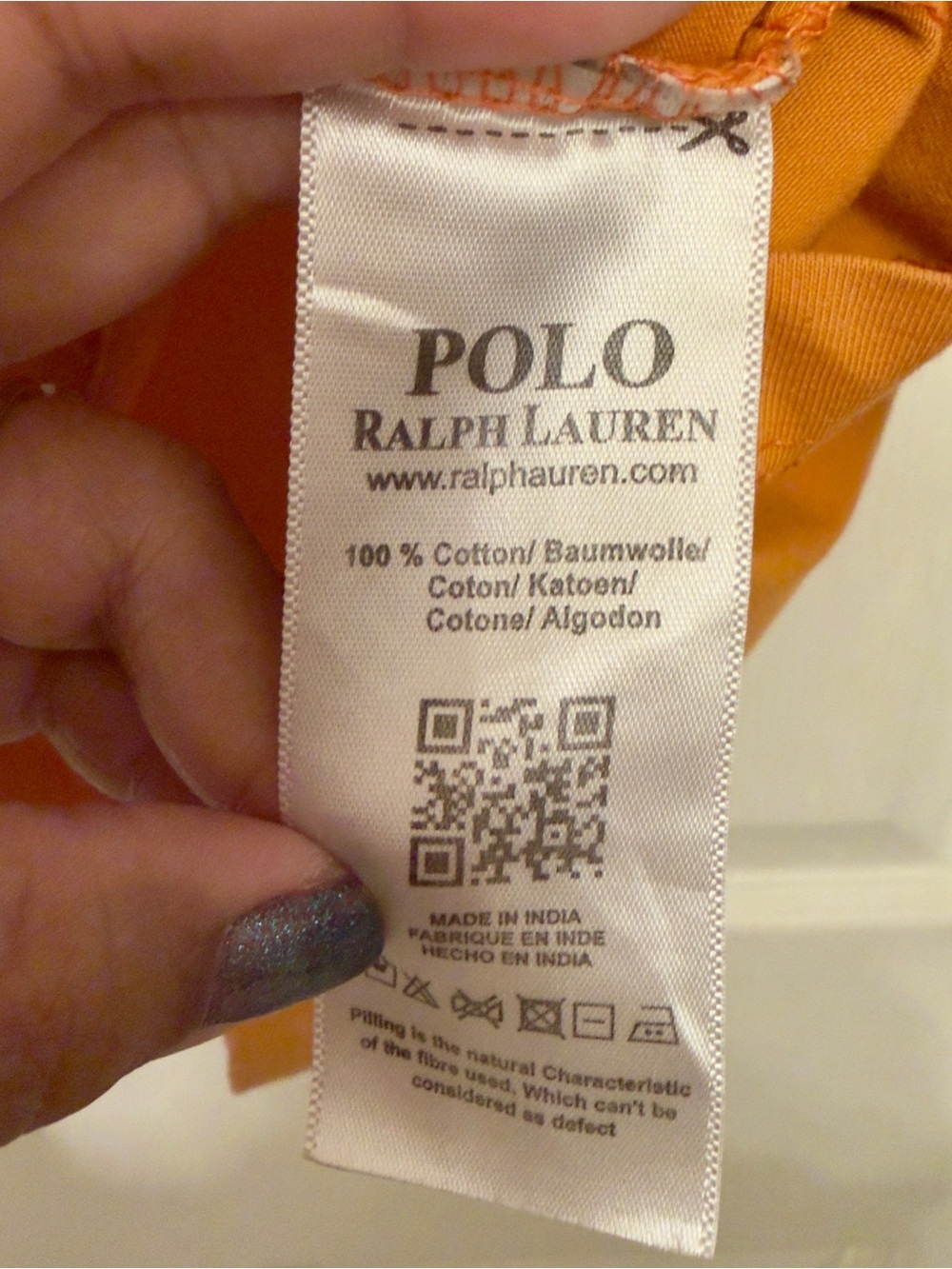Polo Ralph Lauren Crewneck Tshirt Orange Mens Size XL - Picture 7 of 10
